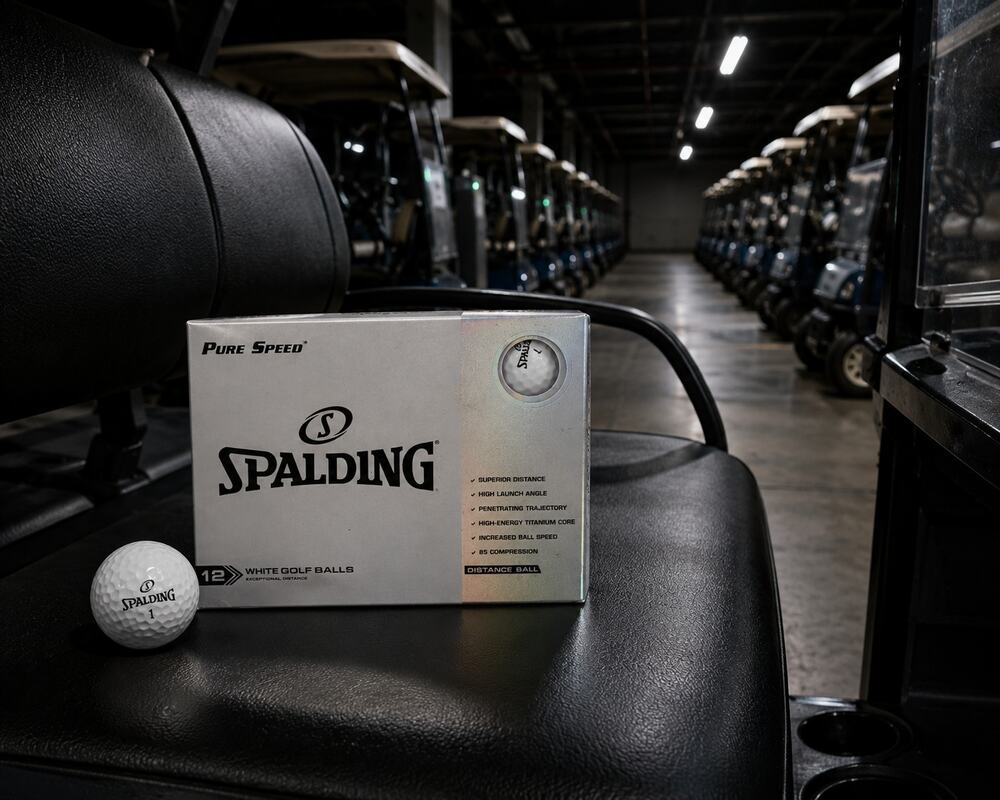 Spalding Pure Speed Golf Balls 12 Pack White Distance Ball 85 Compression New